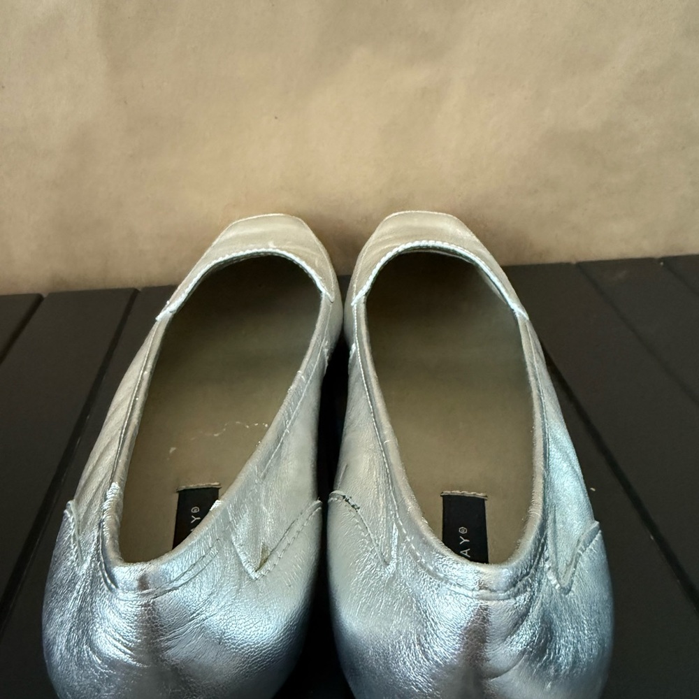 Metallic silver Women's Loafers Array - Picture 3 of 6